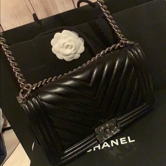 Chanel flapbag chevron black - Picture 3 of 7